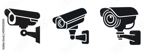 set street surveillance camera icon isolated. Vector illustration
