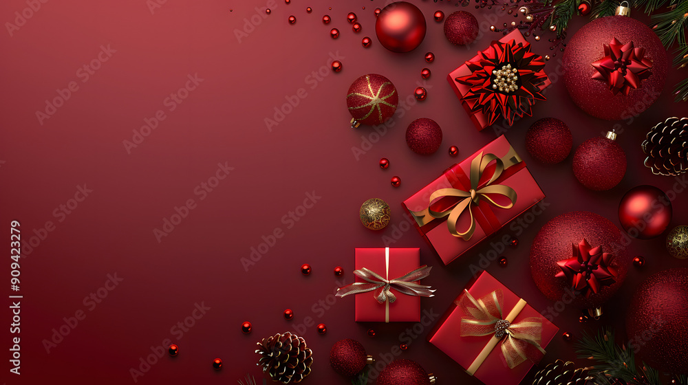 Fondo de pantalla regalos navidad en tonos rojos Fondo de pantalla regalos navidad en tonos rojos