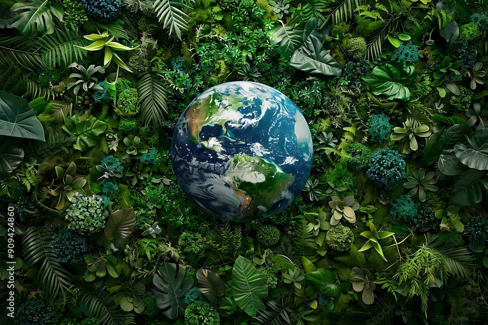 globe on green background globe on green background