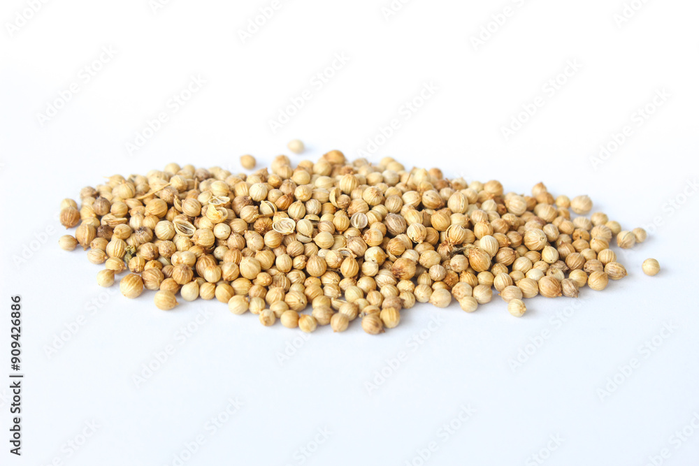 White peppercorns or White pepper seeds (Lada putih) isolated on white background. Food ingredient White peppercorns or White pepper seeds (Lada putih) isolated on white background. Food ingredient