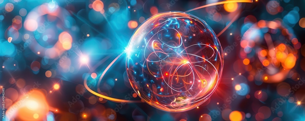 Uncertainty in superposition, quantum state dynamics, multiple possibilities, subatomic physics, uhd, copy space for text, Uncertainty in superposition, quantum state dynamics, multiple possibilities, subatomic physics, uhd, copy space for text,