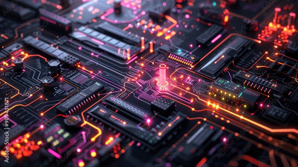 Modern 3D financial chart with symbols and glowing lines on a dark background with this inviting photo. Modern 3D financial chart with symbols and glowing lines on a dark background with this inviting photo.