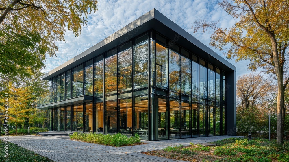 Ecofriendly glass office Ecofriendly glass office