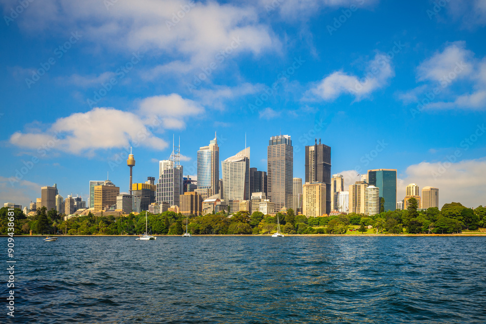 Fototapeta premium Scenery of the Sydney central business district located in New South Wales, Australia
