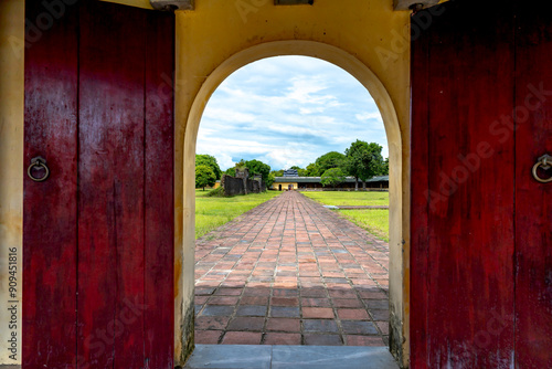 Imperial Palace, Hue Imperial City - July 19, 2024: The Imperial Palace in Hue City, Viet Nam.