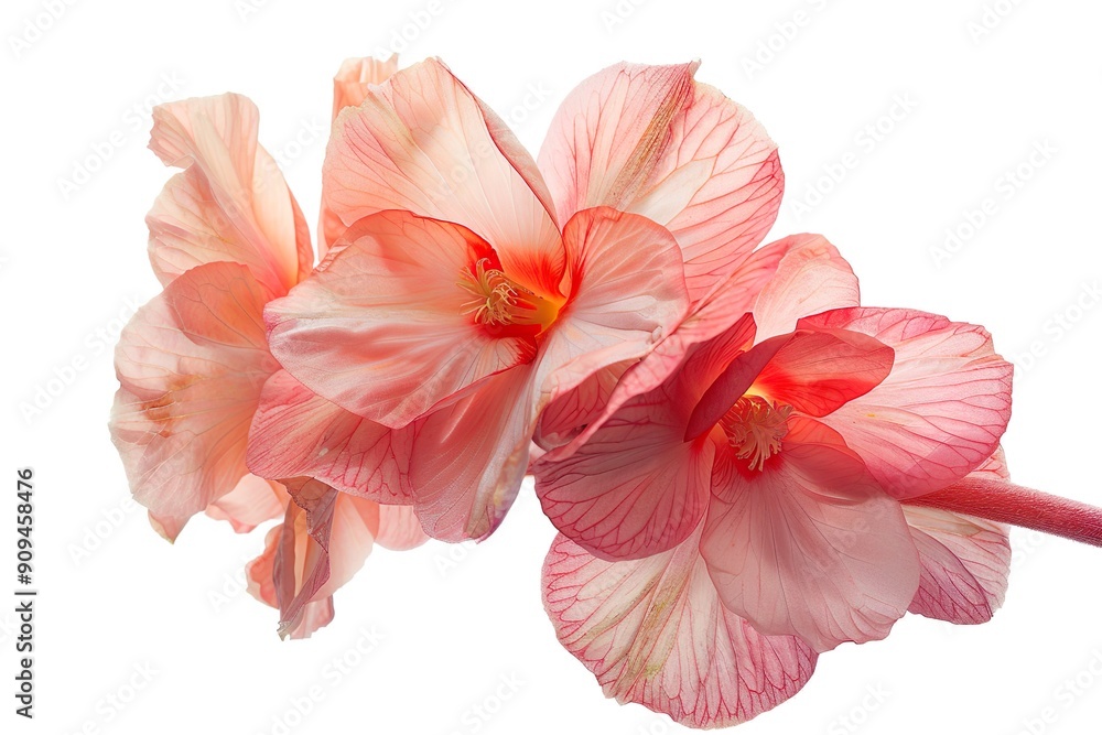 Begonia isolated on a white background Begonia isolated on a white background