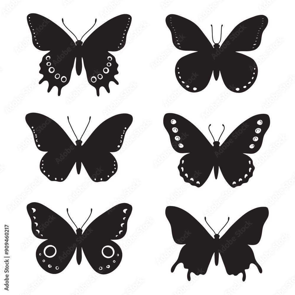 Isolated butterfly on the white background. butterfly silhouettes. Vector EPS 10. Isolated butterfly on the white background. butterfly silhouettes. Vector EPS 10.