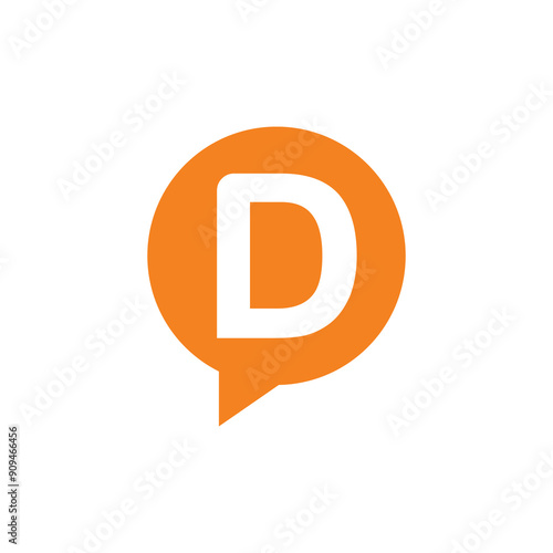 d speak logo , talk logo