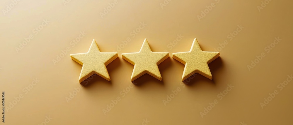 Customer satisfaction 5-star rating with positive feedback, yellow background Customer satisfaction 5-star rating with positive feedback, yellow background