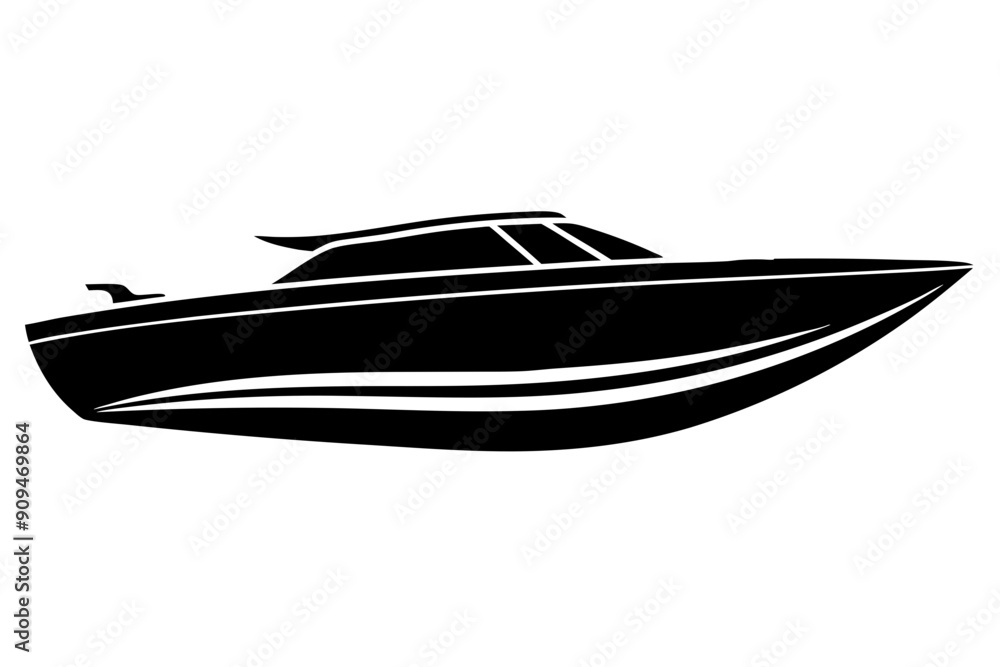 speed boat icon, speed boat silhouette vector collection speed boat icon, speed boat silhouette vector collection