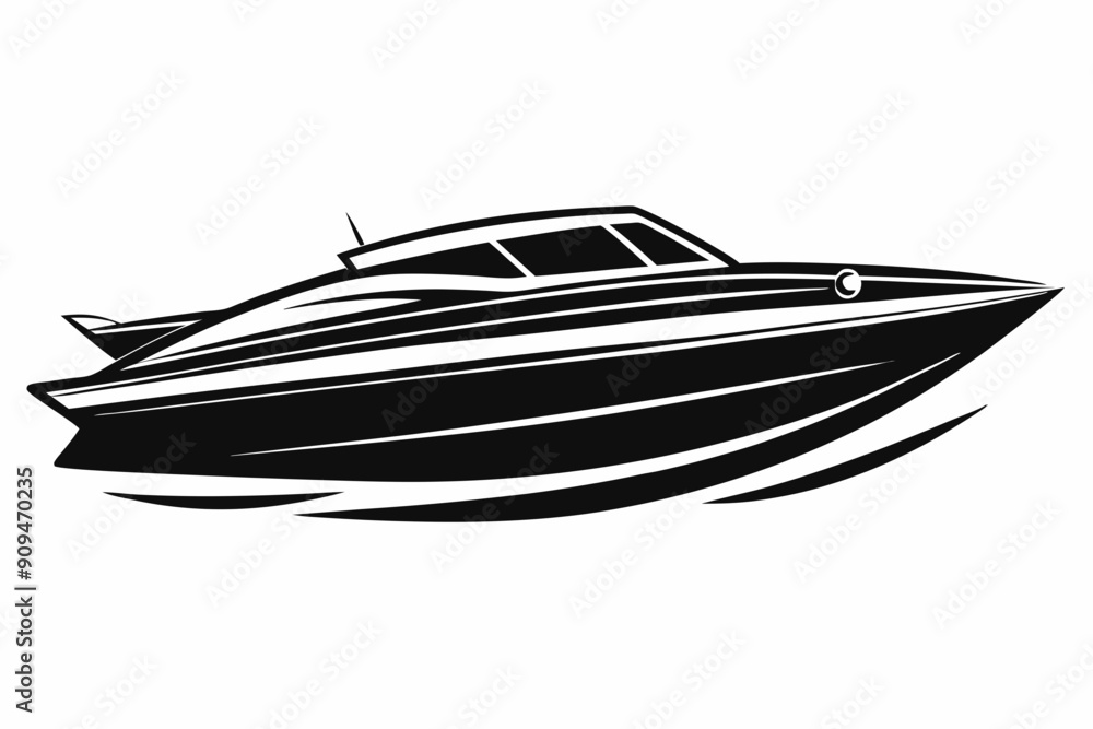 speed boat icon, speed boat silhouette vector collection speed boat icon, speed boat silhouette vector collection