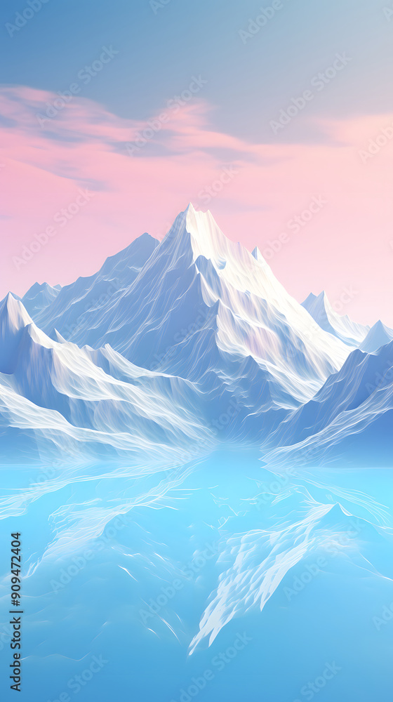 Digital iridescent mountains wave abstract graphic poster background Digital iridescent mountains wave abstract graphic poster background