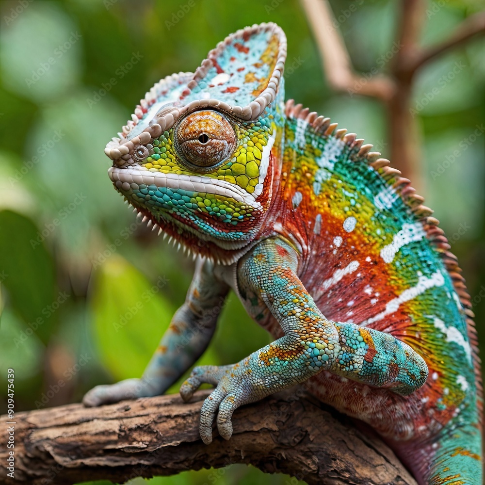 chameleon on a branch chameleon on a branch