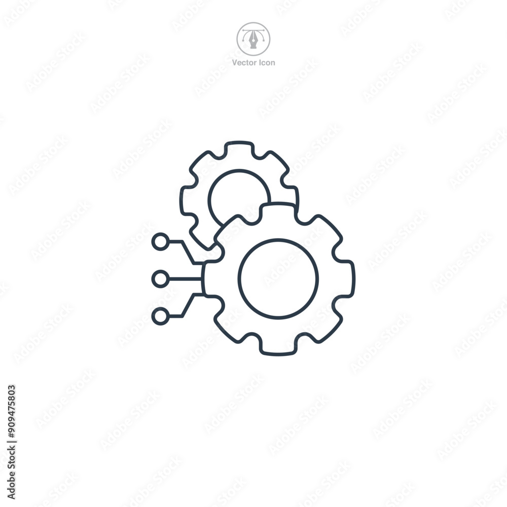Big data icon symbol vector illustration isolated on white background Big data icon symbol vector illustration isolated on white background