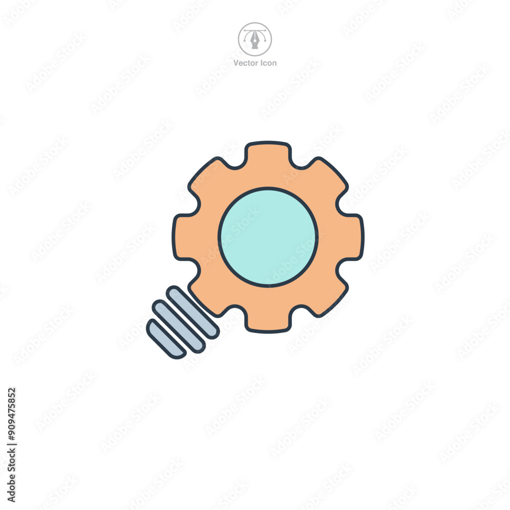 Business intelligence icon symbol vector illustration isolated on white background Business intelligence icon symbol vector illustration isolated on white background