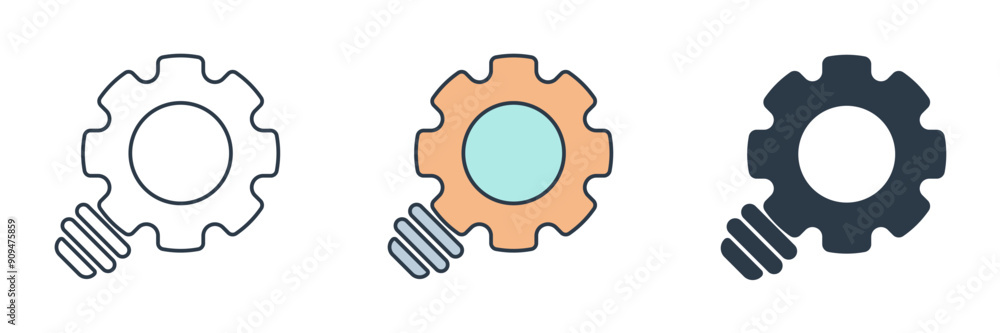 Business intelligence icon symbol vector illustration isolated on white background Business intelligence icon symbol vector illustration isolated on white background