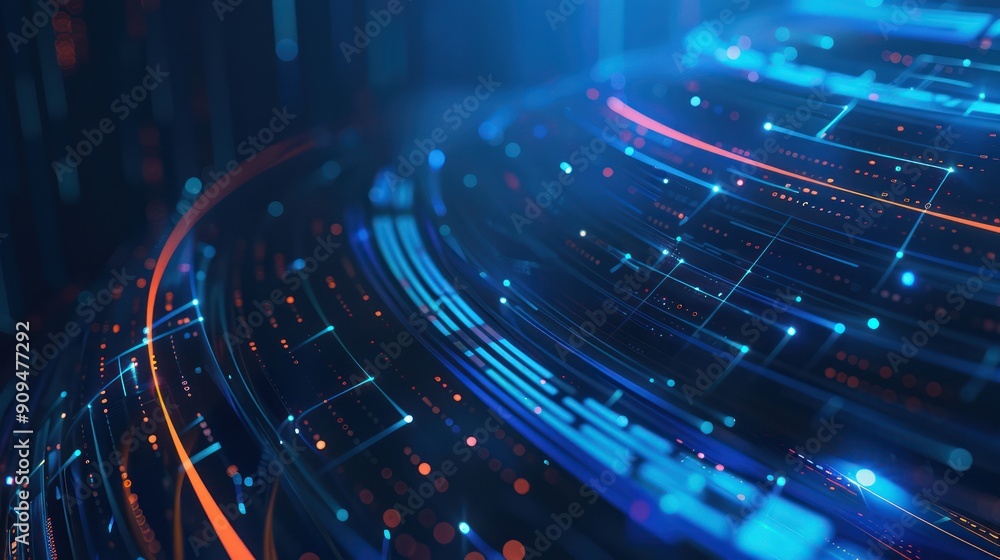 Abstract Digital Network Background Abstract Digital Network Background