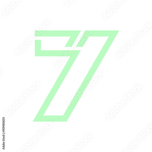 Monogram 7. Number 7. Number 7 design logo. Monogram letter mark 7 logo design. Monogram design vector logo. Monogram number 7 logo design. Simple number 7 monogram. Monogram 7 design logo.