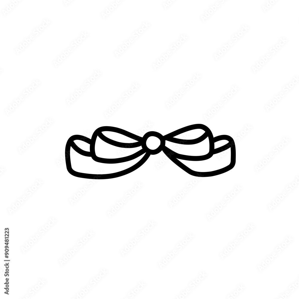 Fototapeta premium outline the gift ribbon