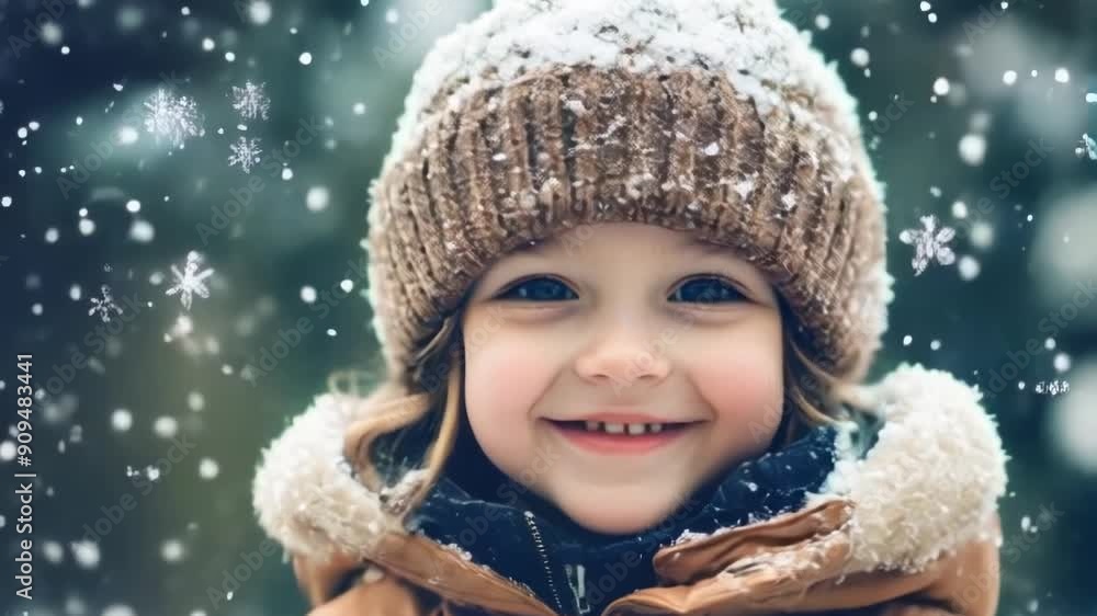 Joyful Child in Winter Wonderland Joyful Child in Winter Wonderland
