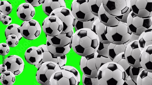 Football, Soccer Ball Transition Animation. 4K, Alpha Channel. You can use both horizontal and vertical. 4 different animations. 01