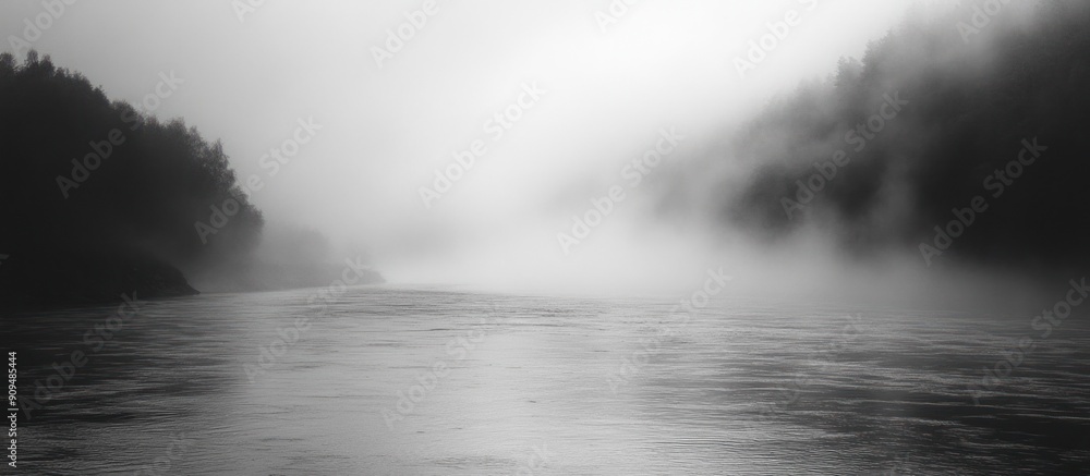 Misty River in the Morning Misty River in the Morning