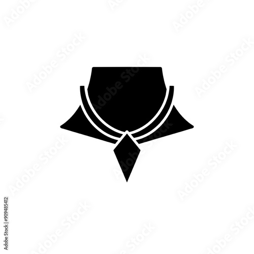 Necklace jewelry vector icon. EPS 10