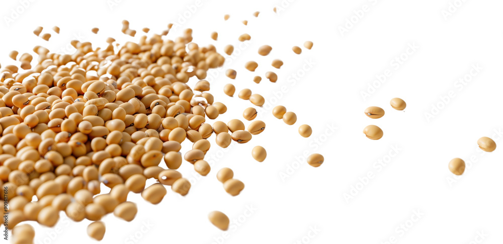 Clear Background Soybeans Image Ideal for Food Product Packaging and Nutritional Information Clear Background Soybeans Image Ideal for Food Product Packaging and Nutritional Information