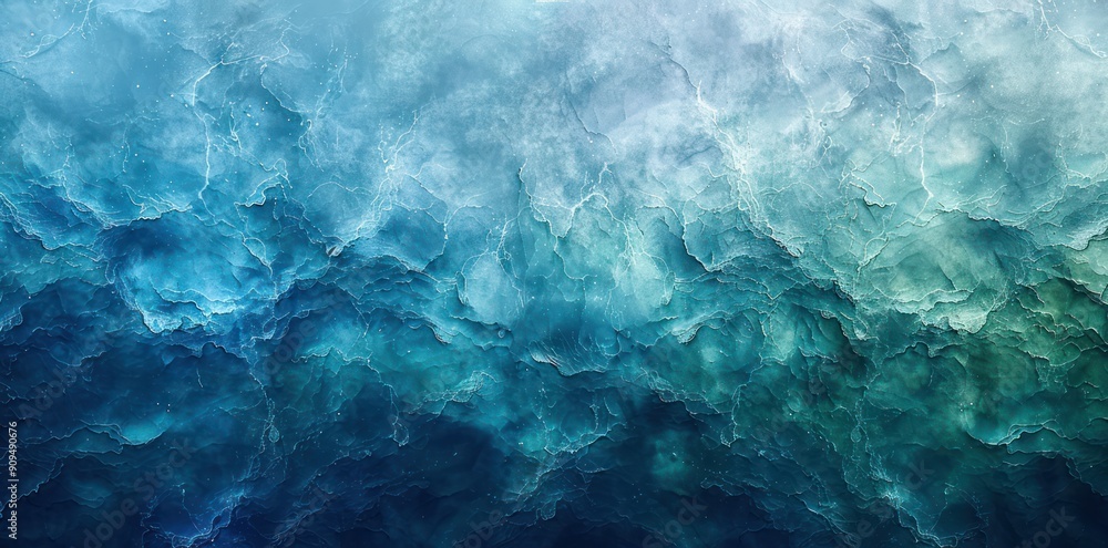 Abstract Teal and Blue Watercolor Texture Abstract Teal and Blue Watercolor Texture