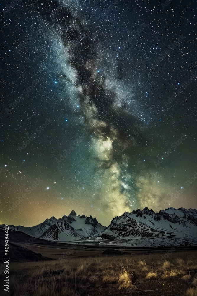 a sky filled with stars and the aurora borealis a sky filled with stars and the aurora borealis