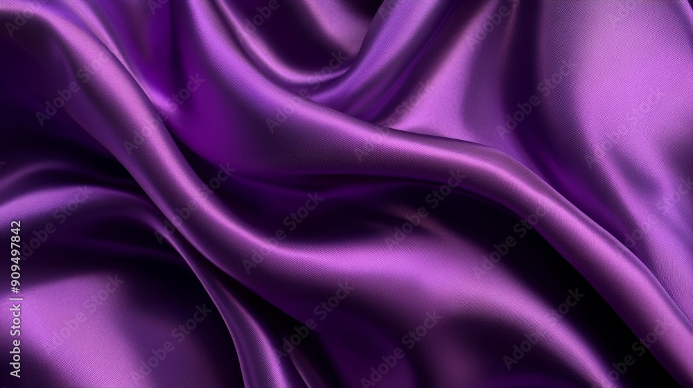 Close-up of flowing purple silk fabric, abstract background. Luxury texture and elegance concept Close-up of flowing purple silk fabric, abstract background. Luxury texture and elegance concept