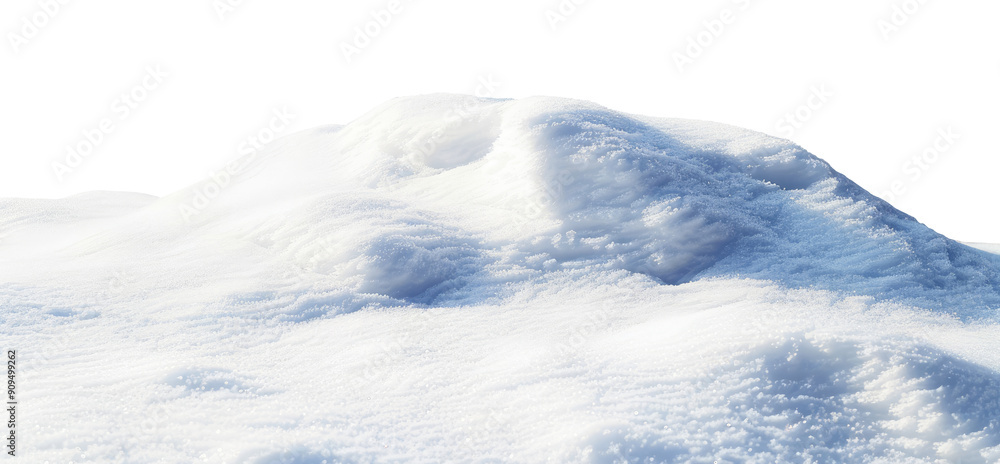 Winter snow landscape isolated on transparent background Winter snow landscape isolated on transparent background
