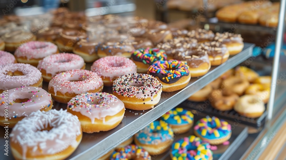 Gourmet donut shop, artisan flavors, sweet selection Gourmet donut shop, artisan flavors, sweet selection