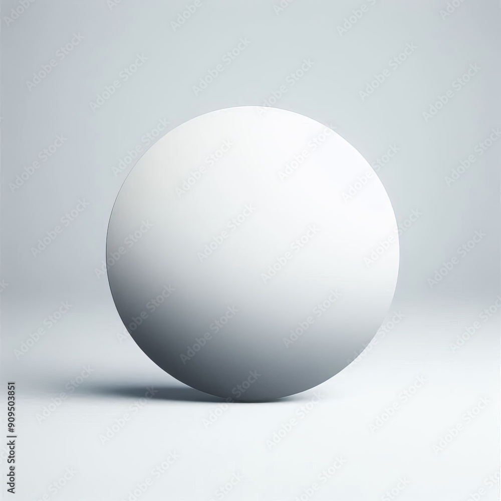 Shiny white grey sphere casting soft shadow, blank 3D oval Shiny white grey sphere casting soft shadow, blank 3D oval