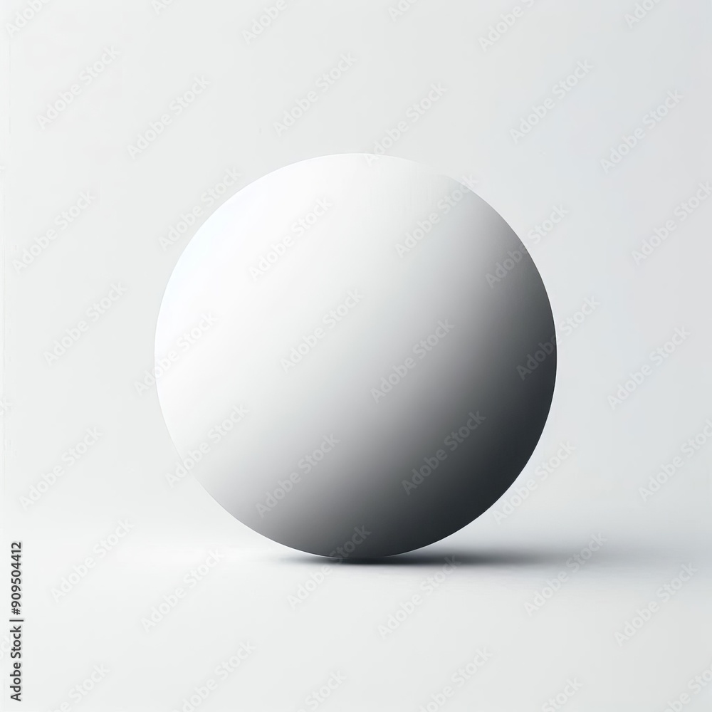 Shiny white grey sphere casting soft shadow, blank 3D oval Shiny white grey sphere casting soft shadow, blank 3D oval