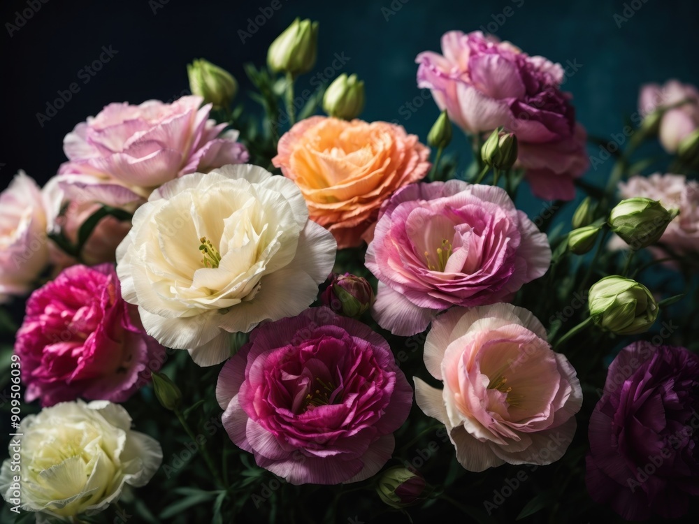 lisianthus flowers spring blossom bouquet lisianthus flowers spring blossom bouquet