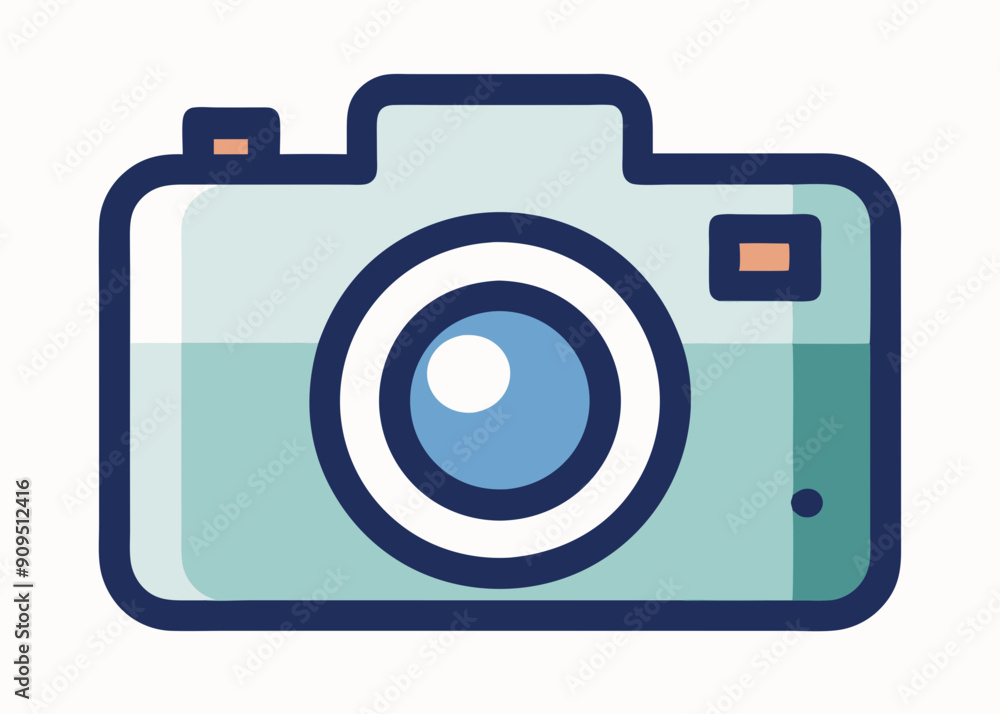 Camera Shape Icons: Vector Art & Flat Style Illustrations Camera Shape Icons: Vector Art & Flat Style Illustrations