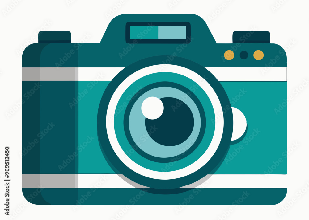 Camera Shape Icons: Vector Art & Flat Style Illustrations Camera Shape Icons: Vector Art & Flat Style Illustrations