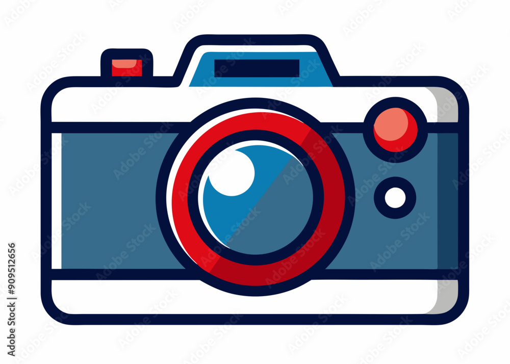 Camera Shape Icons: Vector Art & Flat Style Illustrations Camera Shape Icons: Vector Art & Flat Style Illustrations