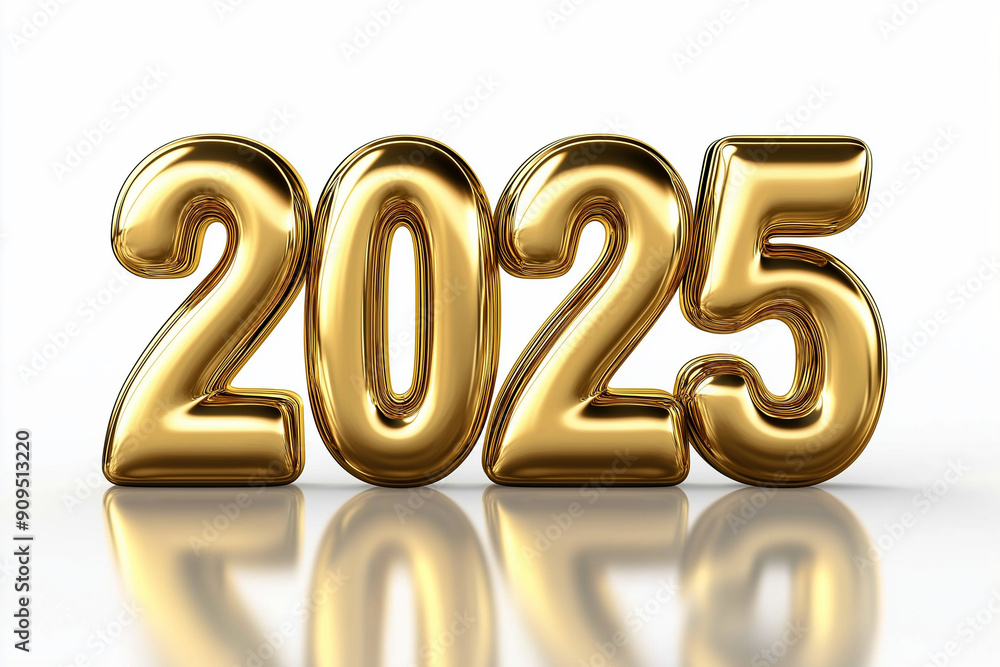 3d gold text 2025 3d gold text 2025