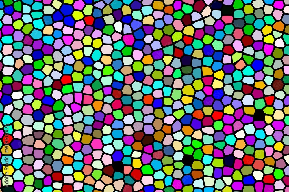 A colorful mosaic of small squares of glass. The colors are bright and vibrant, creating a lively and energetic atmosphere A colorful mosaic of small squares of glass. The colors are bright and vibrant, creating a lively and energetic atmosphere
