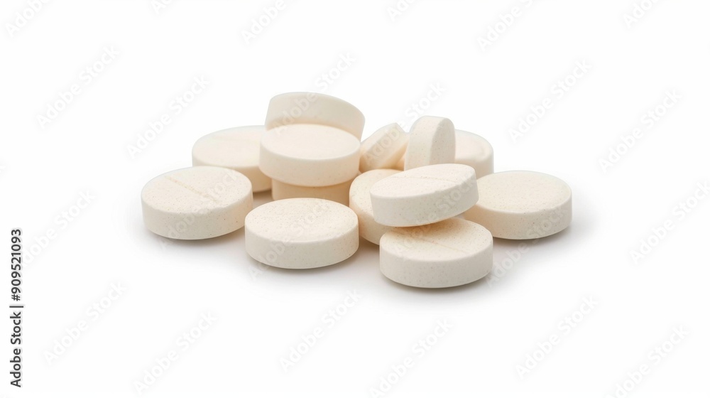 Pills Isolated. Medical Tablets and Capsules on White Background for Pharmacy and Health Concept Pills Isolated. Medical Tablets and Capsules on White Background for Pharmacy and Health Concept
