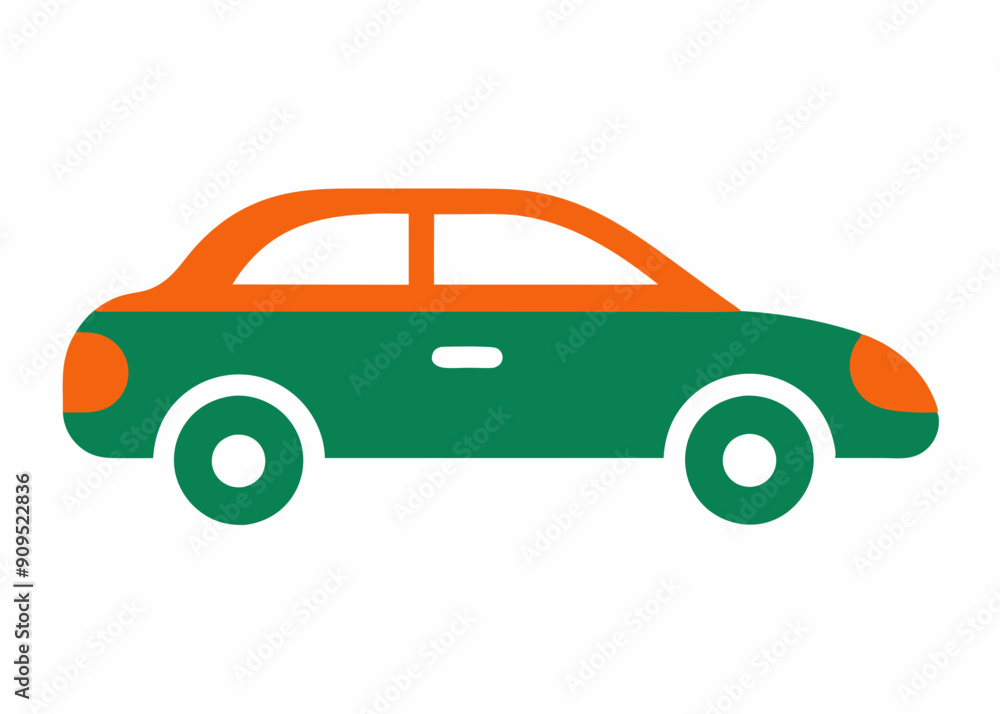 Vector Car Illustrations: Simple Top View & Graphic Art Vector Car Illustrations: Simple Top View & Graphic Art
