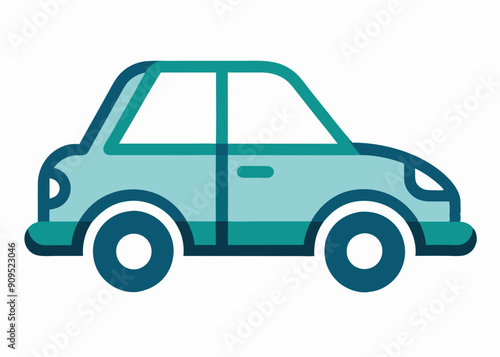 Vector Car Illustrations: Simple Top View & Graphic Art