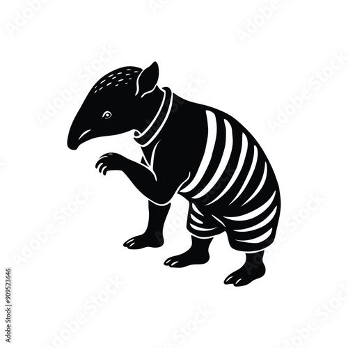 tapir child practice silhouette

