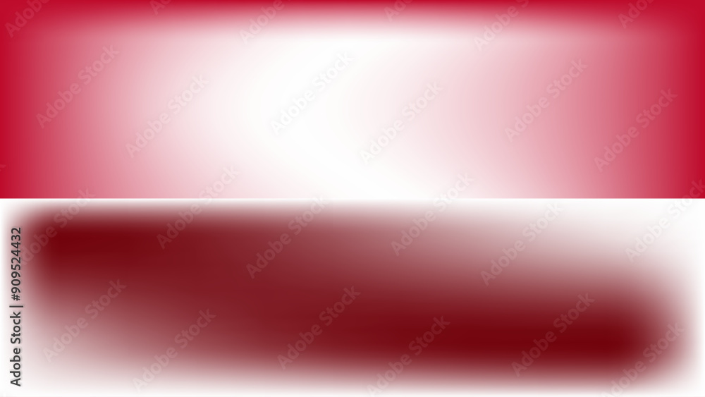 Fototapeta premium Red and white gradient background with horizontal line. Ideal for modern design projects, banners, web graphics, and minimalist artwork, indonesian flag.