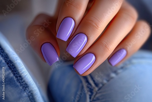 one hand with simple nails, perfect fingers without glitter or shimmer, perfect simple short nails, realistic hand, impressiv photo