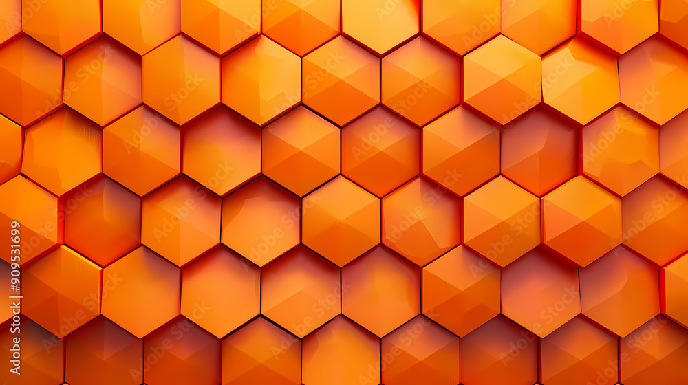 A close-up of an orange honeycomb pattern, with a textured, slightly glossy finish. The hexagonal shapes are arranged in a repeating pattern, creating a visually interesting and abstract background. A close-up of an orange honeycomb pattern, with a textured, slightly glossy finish. The hexagonal shapes are arranged in a repeating pattern, creating a visually interesting and abstract background.