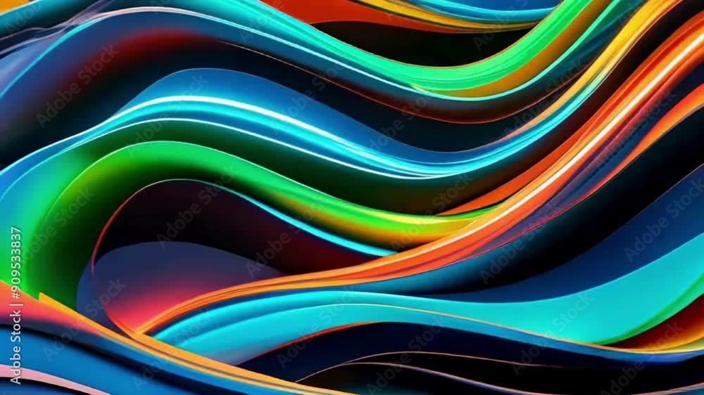 A colorful wave with a blue stripe in the middle. The colors are bright and vibrant, creating a sense of energy and movement. A colorful wave with a blue stripe in the middle. The colors are bright and vibrant, creating a sense of energy and movement.