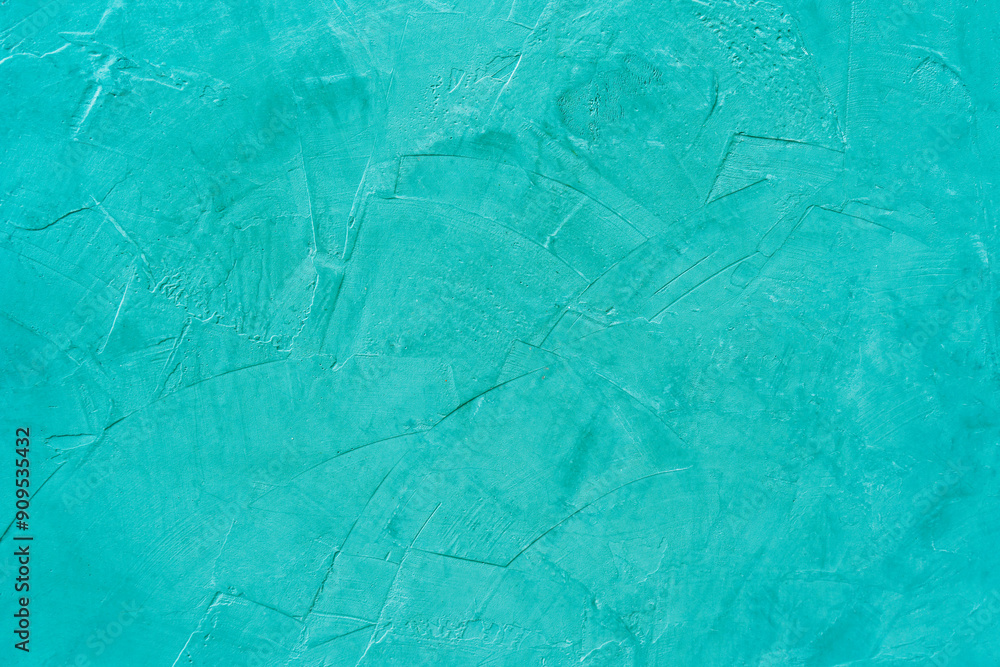 Fototapeta premium Green paint texture of cement wall for background
